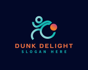 Dunk - Player Athlete Sport logo design