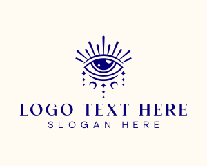 Tarot - Boho Eye Celestial logo design