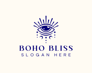 Boho Eye Celestial logo design