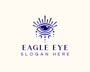 Boho Eye Celestial logo design