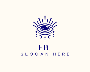 Spiritual - Boho Eye Celestial logo design