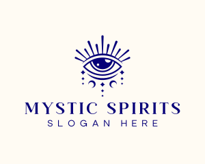 Boho Eye Celestial logo design