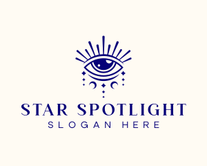 Boho Eye Celestial logo design