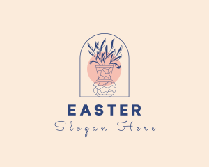 Ceramic Shop - Flower  Vase Decor logo design