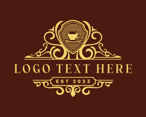 Gourmet - luxury Coffee Deluxe logo design