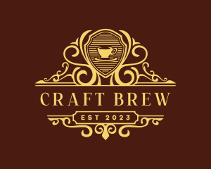 Brewed - luxury Coffee Deluxe logo design