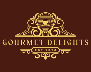 luxury Coffee Deluxe logo design