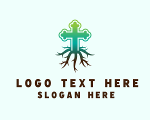 Spirituality - Root Cross Church logo design