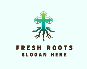 Root Cross Church logo design