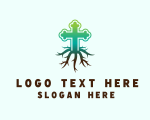 Root Cross Church logo design