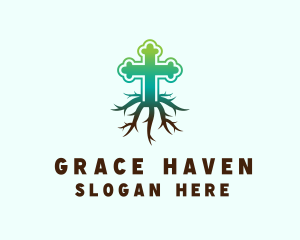 Church - Root Cross Church logo design