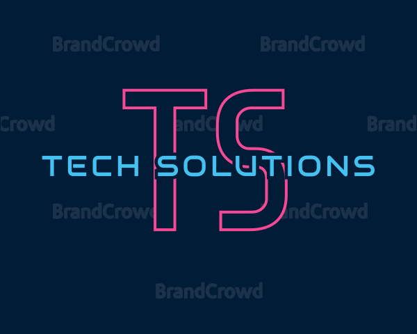 Startup Neon Tech Logo