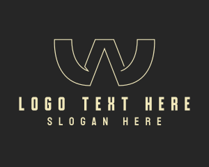 Monoline - Premium Designer Letter W logo design