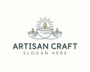 Artisanal Candlelight Decor logo design