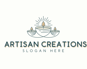 Artisanal Candlelight Decor logo design