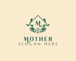 Floral Leaf Garden  Logo