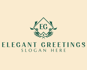 Floral Leaf Garden  logo design