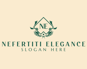 Floral Leaf Garden  logo design