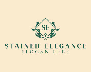 Floral Leaf Garden  logo design