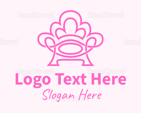 Pink Accent Chair Logo