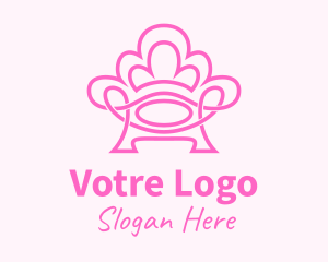 Pink Accent Chair  Logo
