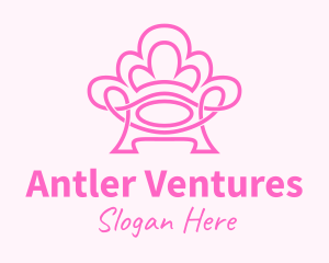 Pink Accent Chair  logo design