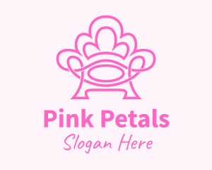 Pink Accent Chair  logo design