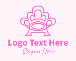 Pink Accent Chair  Logo