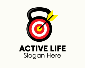 Strategic Marketing - Target Fitness Kettlebell logo design