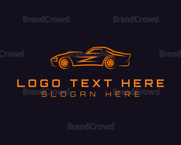 Fast Speed Sports Car Logo