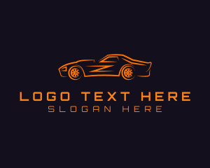 Sports Car - Fast Speed Sports Car logo design