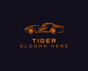 Sports Car - Fast Speed Sports Car logo design