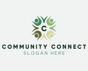 People Community Charity Organization logo design