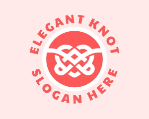 Heart Knot Romance logo design