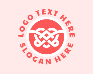 Loop - Heart Knot Romance logo design