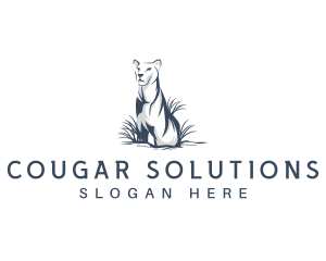 Cougar - Lioness Safari Lion logo design