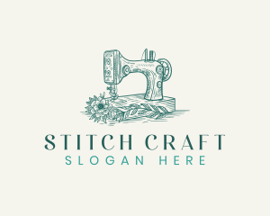 Sewing - Sewing Machine Seamstress logo design