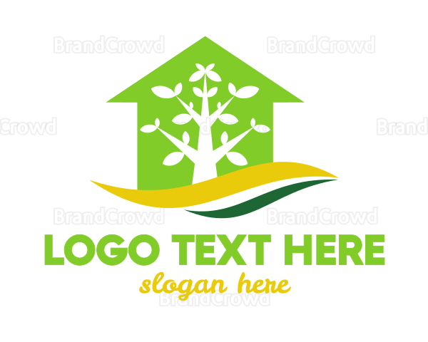 Green House Tree Logo