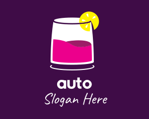 Drinking - Wine Cocktail Drink logo design