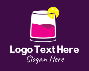 Mixer - Wine Cocktail Drink logo design