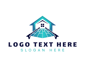 Flooring - Floor Pressure Washing Cleaning logo design