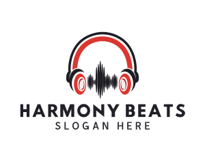 Soundtrack - Music Headphone Streaming logo design