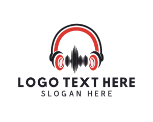 Streaming - Music Headphone Streaming logo design