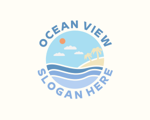 Sea Island Beach logo design