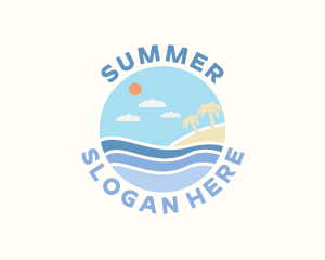 Sea Island Beach logo design