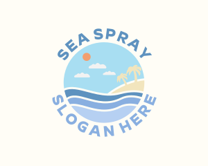 Sea Island Beach logo design