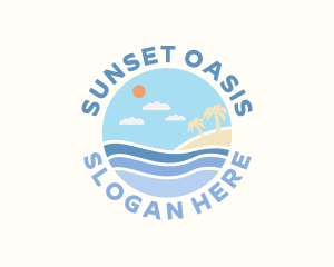 Sea Island Beach logo design