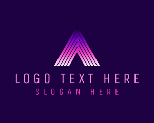 Triangle - Architecture Business Letter A logo design