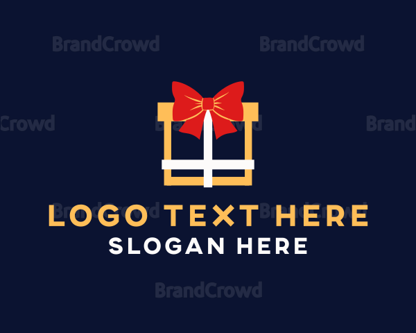 Ribbon Gift Present Logo