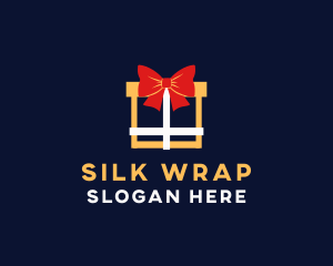 Ribbon Gift Present logo design